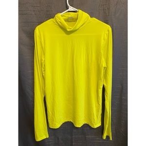 Long sleeve neon yellow shirt